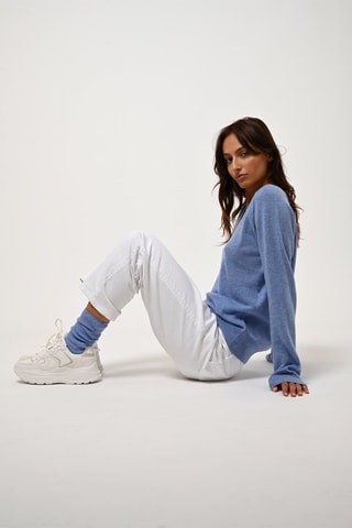 Chaussettes Chewila 100% cachemire, 4 fils - Ciel