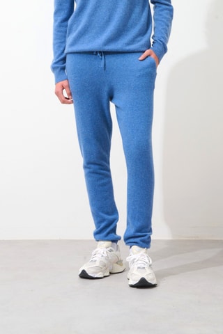 Jogging Bichet 100% cachemire, 2 fils - Bleu clair