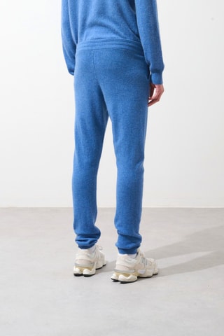 Jogging Bichet 100% cachemire, 2 fils - Bleu clair