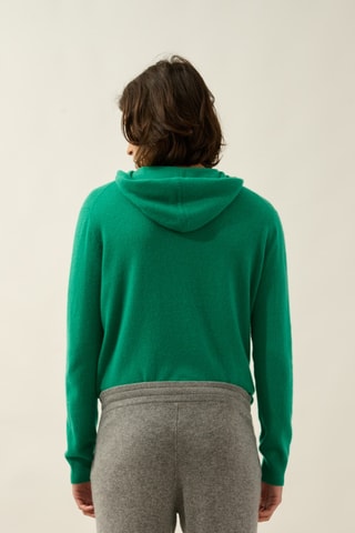 Jogging Bichet 100% cachemire, 2 fils - Gris foncé chiné