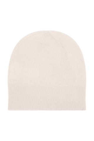 Bonnet 100% cachemire, 2 fils Manti - Ivoire