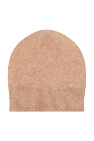 Bonnet 100% cachemire, 2 fils Manti - Camel chiné