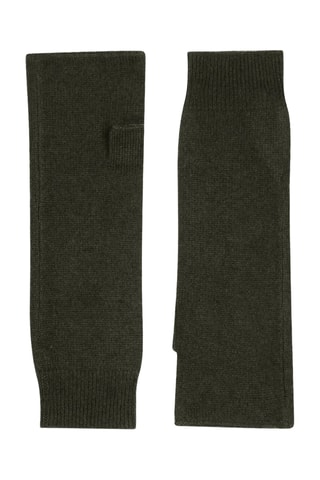 Mitaines Serre 100% cachemire, 2 fils - Kaki