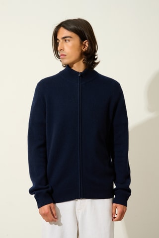 Gilet Lyna 100% cachemire, 4 fils - Bleu marine