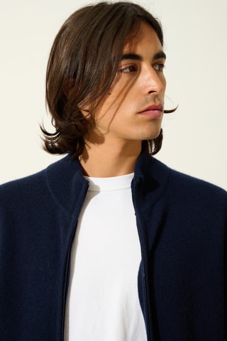 Gilet Lyna 100% cachemire, 4 fils - Bleu marine