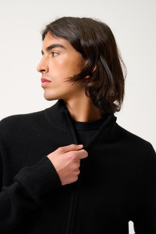 Gilet Lyna 100% cachemire, 4 fils - Noir