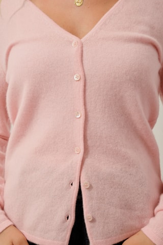 Gilet Chalais 100% cachemire, 2 fils - Rose