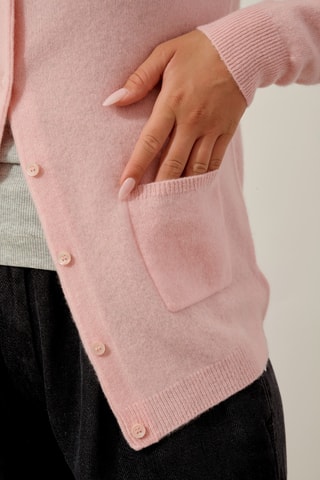Gilet Caron 100% cachemire, 2 fils - Rose