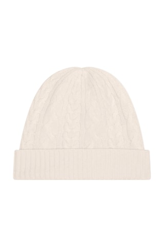 Bonnet Scott 100% cachemire, 4 fils - Beige