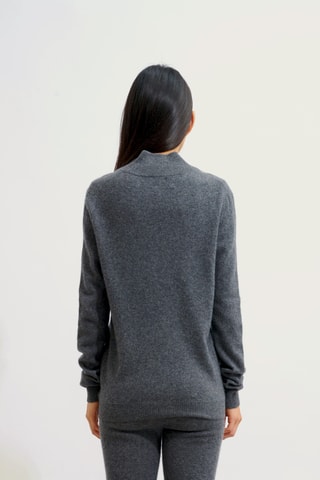 Gilet Ayr 100% cachemire, 2 fils - Anthracite