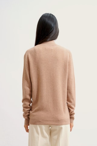 Gilet Ayr 100% cachemire, 2 fils - Camel chiné