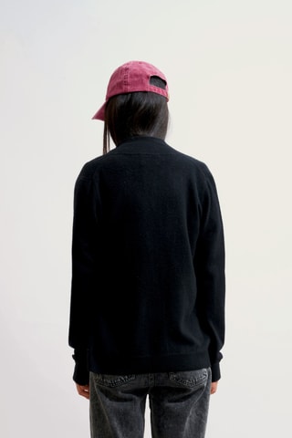 Gilet Ayr 100% cachemire, 2 fils - Noir