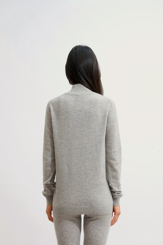 Veste Ayr 100% cachemire, 2 fils - Gris chiné