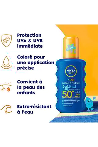 Spray solar Kids Sensitive Protect & Hydrate FPS 50+ - 200 ml
