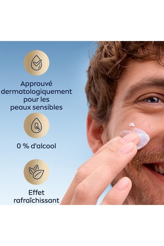 Gel-creme de rosto e barba curta Homem - Peles sensíveis - 50 ml