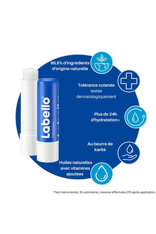 2 bálsamos para lábios Original - 2 x 4,8 g