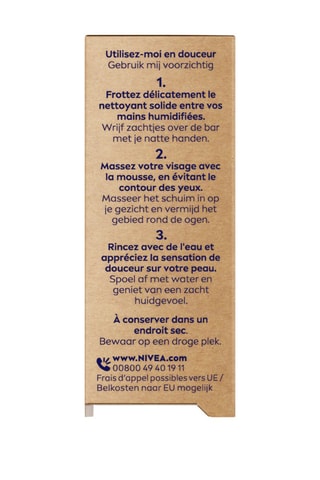 Cuidado de limpeza de rosto sólido calmante Naturally Clean - Peles sensíveis - 75 g