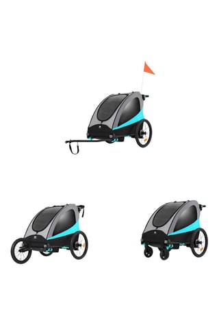 3-in-1 fietskarretje Nava - Blauw