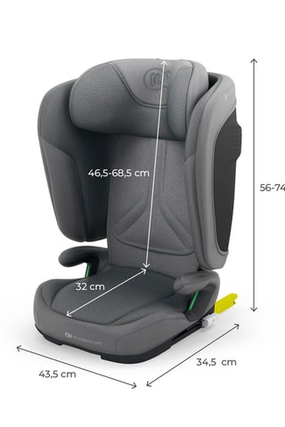 Autostoeltje Unity 2 - Grijs - 3,5 tot 12 Jaar - 100 tot 150 cm - Grijs