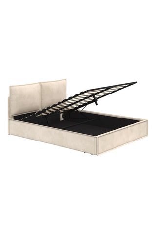 Cama com arrumação com sommier Lilou - Área de deitar 160 x 200 cm