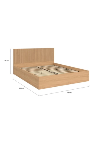 Cama com arrumação e sommier Faustine - Área de deitar 160 x 200 cm