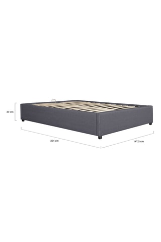 Cama com arrumação e com somier Otto - Área de deitar 140 x 190 cm