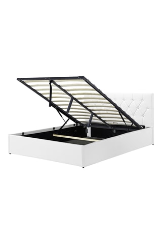 Cama com arrumação e estrado Hannah Branco