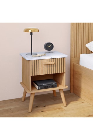 2 mesas de cabeceira 1 gaveta Marceau - 40 x 50 x 34 cm