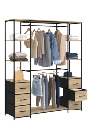 Closet 6 gavetas Iris - 140 x 40 x 167 cm
