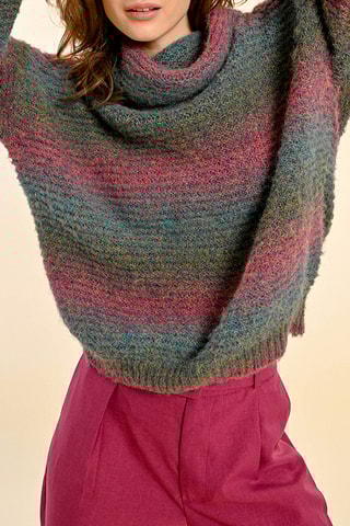 Trui tie and dye - Groen en Roze