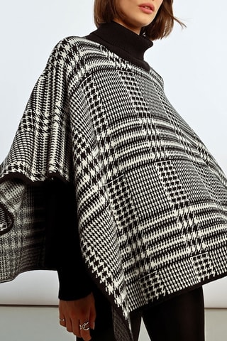 Mouwloze Poncho - Zwart - Lili Sidonio - Lili Sidonio