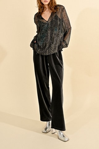 Broek Wide Legs - Zwart - Molly Bracken