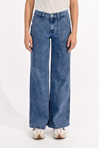 Jeans wide legs - Blauw