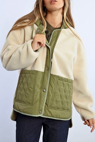 Jasje met capuchon - Gebroken Wit