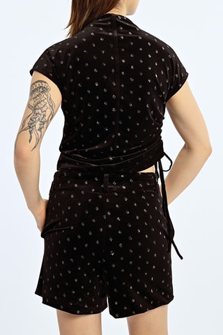 Crop top - Zwart - Lili Sidonio