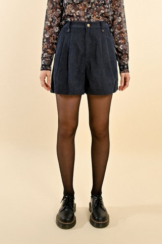 Short Hoge Taille - Marineblauw