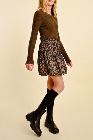 Rok met Ruches - Kaki   - Molly Girl