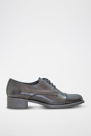 Derbies em couro nappa - Preto