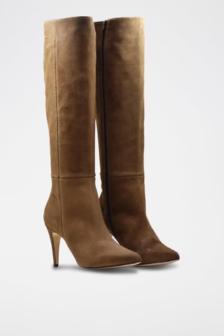 Botas em couro - Castanho