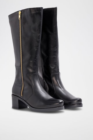 Botas em couro - Preto