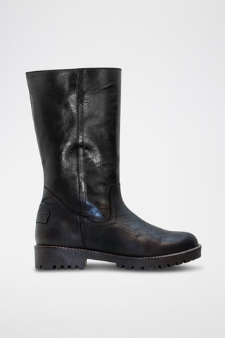 Botas em couro - Preto