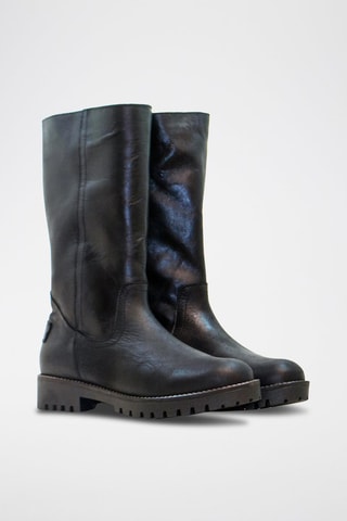 Botas em couro - Preto