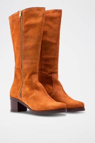 Botas em nobuck - Camel