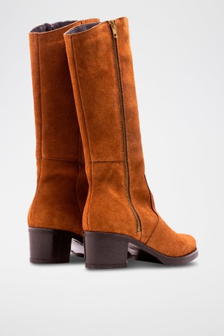 Botas em nobuck - Camel