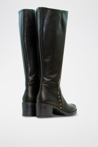 Botas em raspa de couro - Preto