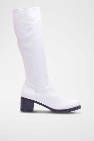 Botas em couro - Branco