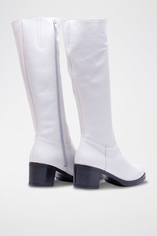 Botas em couro - Branco