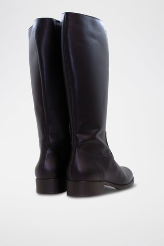 Botas em raspa de couro - Preto