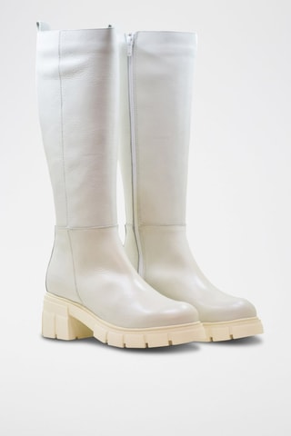 Botas em couro - Branco