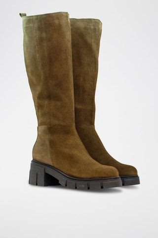 Botas em nobuck - Caqui